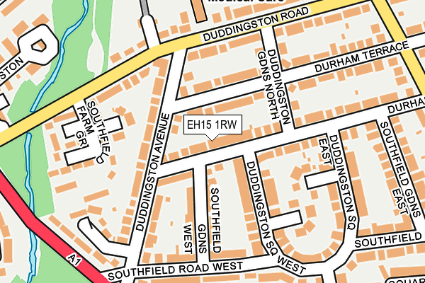 EH15 1RW map - OS OpenMap – Local (Ordnance Survey) EH15 1RW map - OS OpenMap – Local (Ordnance Survey)