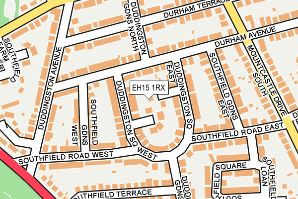 EH15 1RX map - OS OpenMap – Local (Ordnance Survey) EH15 1RX map - OS OpenMap – Local (Ordnance Survey)