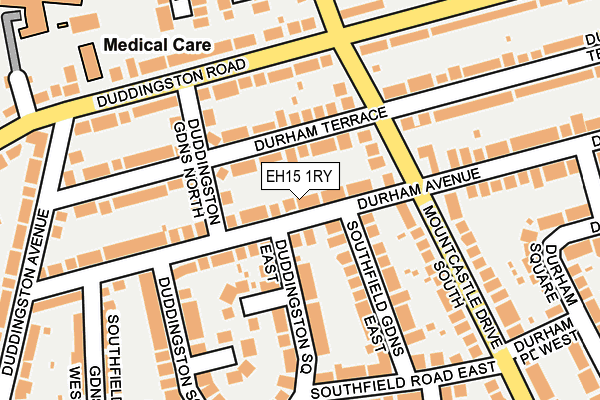 EH15 1RY map - OS OpenMap – Local (Ordnance Survey) EH15 1RY map - OS OpenMap – Local (Ordnance Survey)