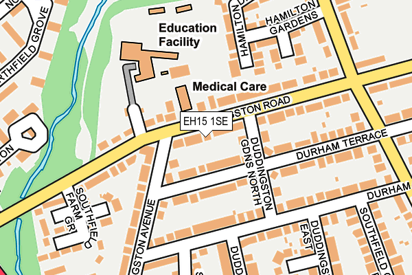 EH15 1SE map - OS OpenMap – Local (Ordnance Survey) EH15 1SE map - OS OpenMap – Local (Ordnance Survey)