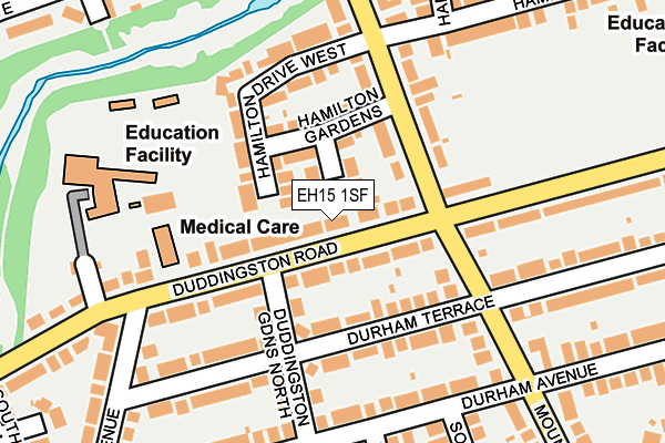 EH15 1SF map - OS OpenMap – Local (Ordnance Survey) EH15 1SF map - OS OpenMap – Local (Ordnance Survey)