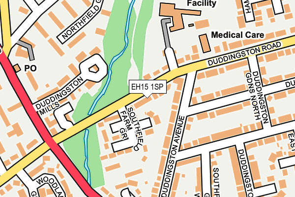 EH15 1SP map - OS OpenMap – Local (Ordnance Survey) EH15 1SP map - OS OpenMap – Local (Ordnance Survey)