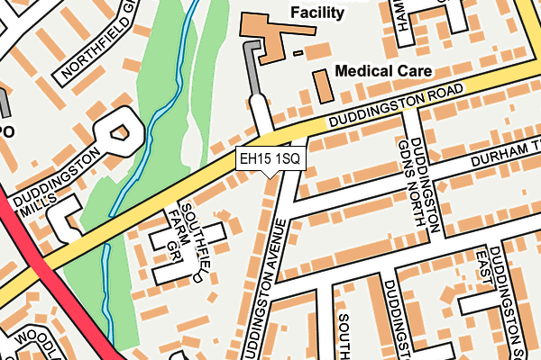 EH15 1SQ map - OS OpenMap – Local (Ordnance Survey) EH15 1SQ map - OS OpenMap – Local (Ordnance Survey)