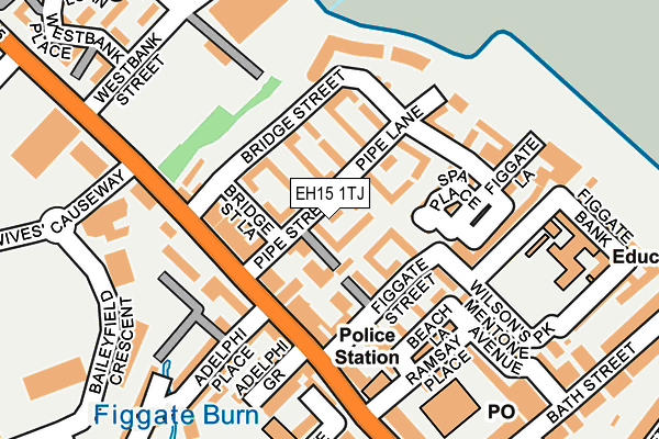 EH15 1TJ map - OS OpenMap – Local (Ordnance Survey) EH15 1TJ map - OS OpenMap – Local (Ordnance Survey)