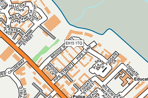 EH15 1TQ map - OS OpenMap – Local (Ordnance Survey) EH15 1TQ map - OS OpenMap – Local (Ordnance Survey)