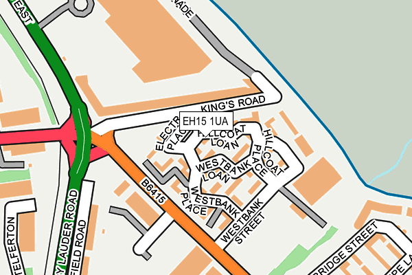 EH15 1UA map - OS OpenMap – Local (Ordnance Survey) EH15 1UA map - OS OpenMap – Local (Ordnance Survey)