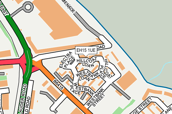 EH15 1UE map - OS OpenMap – Local (Ordnance Survey) EH15 1UE map - OS OpenMap – Local (Ordnance Survey)