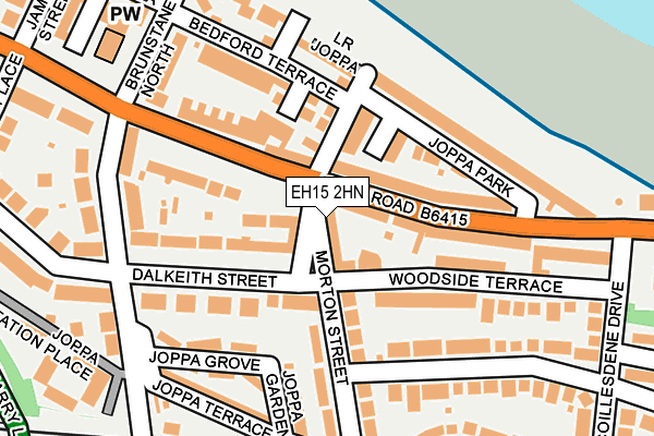 EH15 2HN map - OS OpenMap – Local (Ordnance Survey) EH15 2HN map - OS OpenMap – Local (Ordnance Survey)
