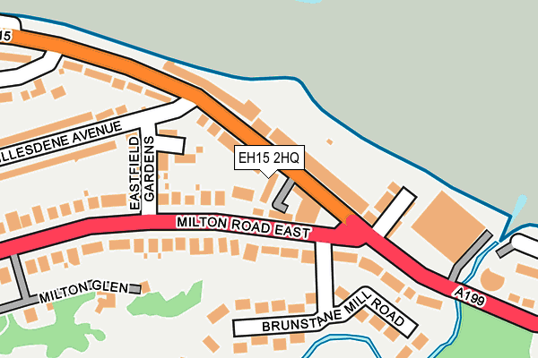 EH15 2HQ map - OS OpenMap – Local (Ordnance Survey)