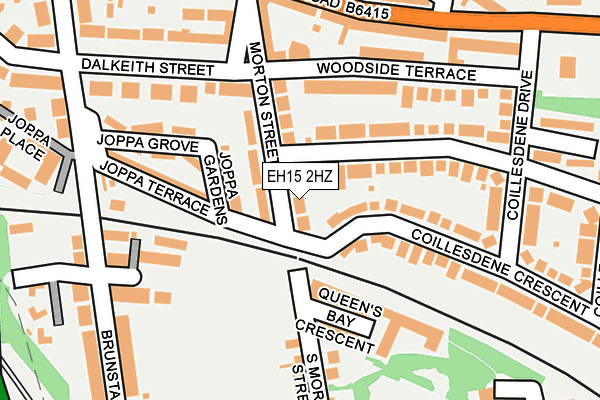 EH15 2HZ map - OS OpenMap – Local (Ordnance Survey) EH15 2HZ map - OS OpenMap – Local (Ordnance Survey)