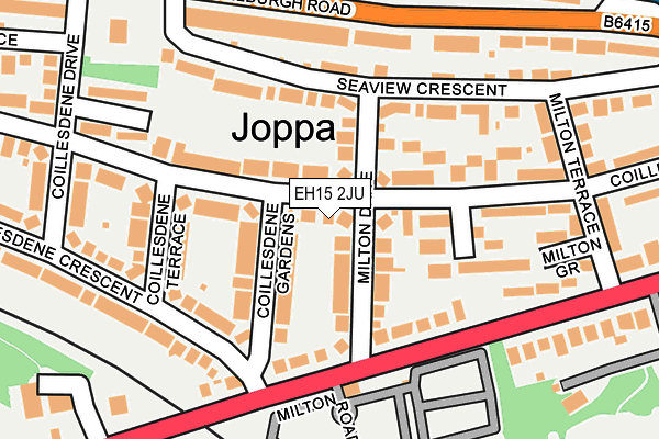 EH15 2JU map - OS OpenMap – Local (Ordnance Survey) EH15 2JU map - OS OpenMap – Local (Ordnance Survey)