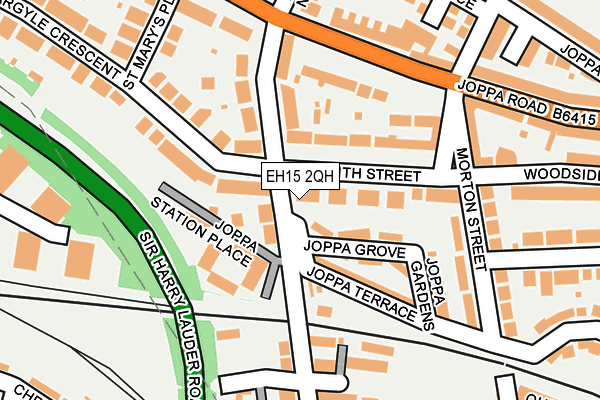 EH15 2QH map - OS OpenMap – Local (Ordnance Survey)