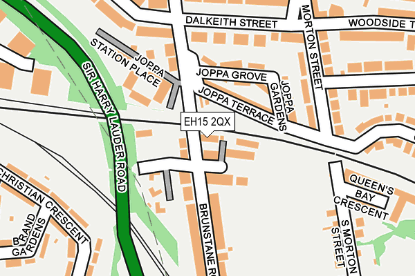 EH15 2QX map - OS OpenMap – Local (Ordnance Survey) EH15 2QX map - OS OpenMap – Local (Ordnance Survey)