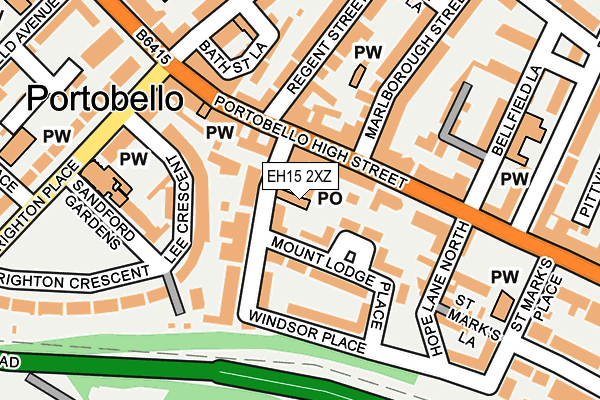EH15 2XZ map - OS OpenMap – Local (Ordnance Survey) EH15 2XZ map - OS OpenMap – Local (Ordnance Survey)