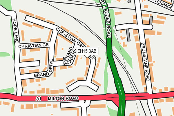 EH15 3AB map - OS OpenMap – Local (Ordnance Survey) EH15 3AB map - OS OpenMap – Local (Ordnance Survey)