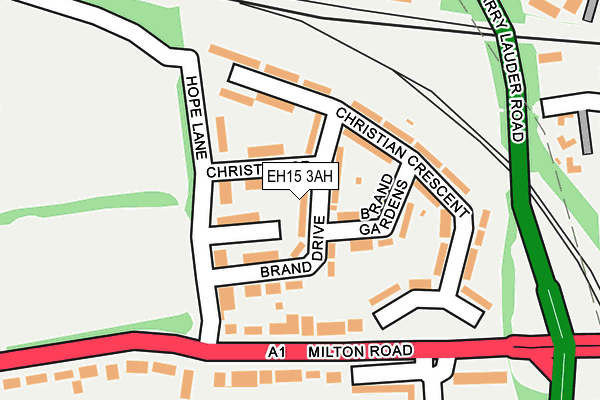 EH15 3AH map - OS OpenMap – Local (Ordnance Survey) EH15 3AH map - OS OpenMap – Local (Ordnance Survey)