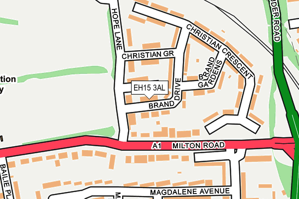 EH15 3AL map - OS OpenMap – Local (Ordnance Survey) EH15 3AL map - OS OpenMap – Local (Ordnance Survey)