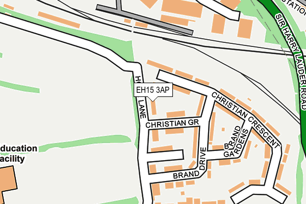 EH15 3AP map - OS OpenMap – Local (Ordnance Survey) EH15 3AP map - OS OpenMap – Local (Ordnance Survey)