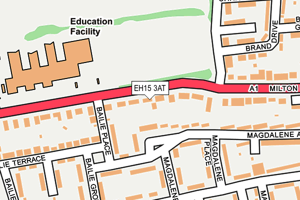 EH15 3AT map - OS OpenMap – Local (Ordnance Survey) EH15 3AT map - OS OpenMap – Local (Ordnance Survey)