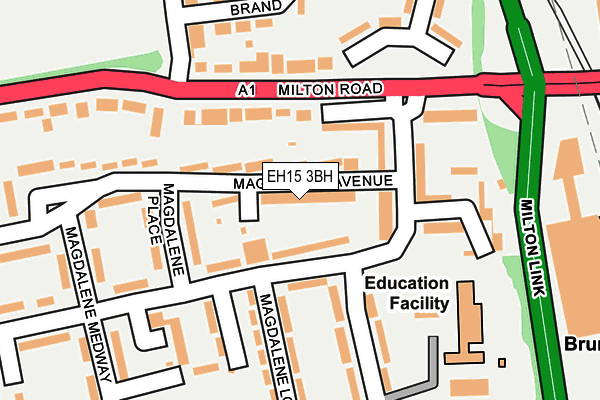 EH15 3BH map - OS OpenMap – Local (Ordnance Survey) EH15 3BH map - OS OpenMap – Local (Ordnance Survey)