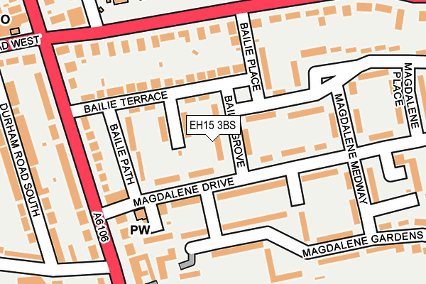 EH15 3BS map - OS OpenMap – Local (Ordnance Survey) EH15 3BS map - OS OpenMap – Local (Ordnance Survey)