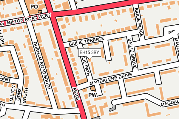 EH15 3BY map - OS OpenMap – Local (Ordnance Survey) EH15 3BY map - OS OpenMap – Local (Ordnance Survey)