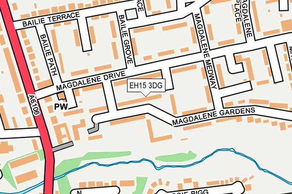 EH15 3DG map - OS OpenMap – Local (Ordnance Survey) EH15 3DG map - OS OpenMap – Local (Ordnance Survey)