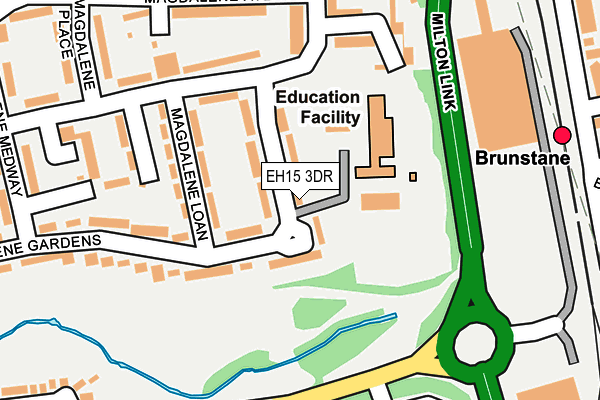 EH15 3DR map - OS OpenMap – Local (Ordnance Survey) EH15 3DR map - OS OpenMap – Local (Ordnance Survey)