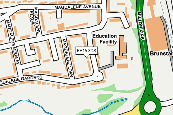 EH15 3DS map - OS OpenMap – Local (Ordnance Survey) EH15 3DS map - OS OpenMap – Local (Ordnance Survey)