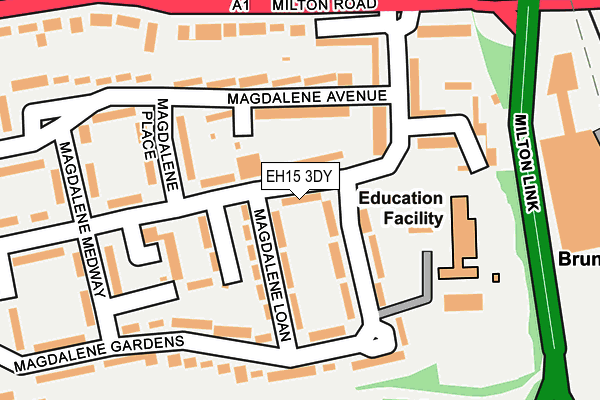 EH15 3DY map - OS OpenMap – Local (Ordnance Survey) EH15 3DY map - OS OpenMap – Local (Ordnance Survey)