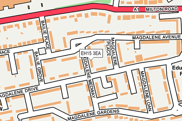 EH15 3EA map - OS OpenMap – Local (Ordnance Survey) EH15 3EA map - OS OpenMap – Local (Ordnance Survey)