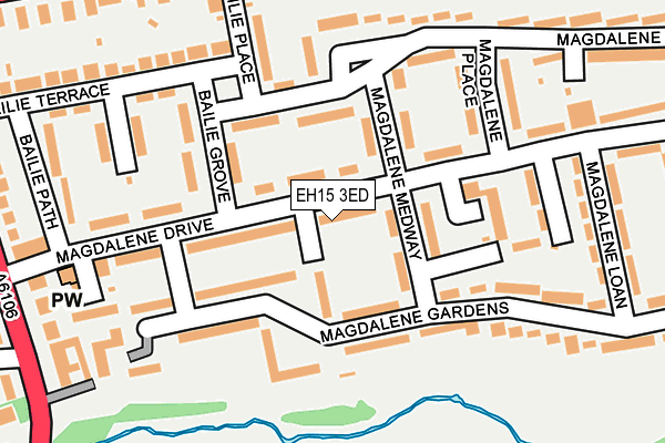 EH15 3ED map - OS OpenMap – Local (Ordnance Survey) EH15 3ED map - OS OpenMap – Local (Ordnance Survey)