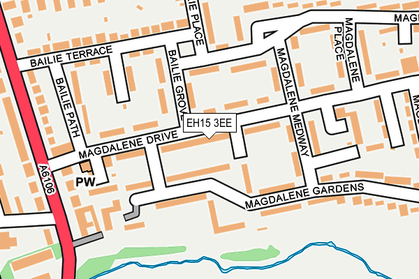 EH15 3EE map - OS OpenMap – Local (Ordnance Survey) EH15 3EE map - OS OpenMap – Local (Ordnance Survey)