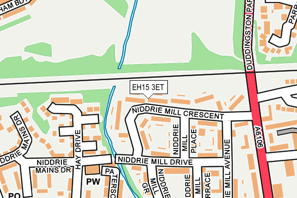 EH15 3ET map - OS OpenMap – Local (Ordnance Survey) EH15 3ET map - OS OpenMap – Local (Ordnance Survey)