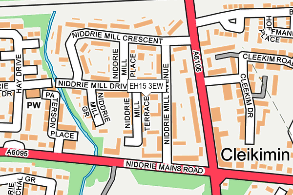 EH15 3EW map - OS OpenMap – Local (Ordnance Survey) EH15 3EW map - OS OpenMap – Local (Ordnance Survey)