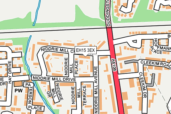EH15 3EX map - OS OpenMap – Local (Ordnance Survey) EH15 3EX map - OS OpenMap – Local (Ordnance Survey)