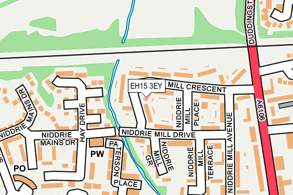 EH15 3EY map - OS OpenMap – Local (Ordnance Survey) EH15 3EY map - OS OpenMap – Local (Ordnance Survey)