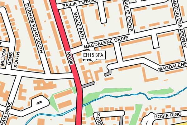 EH15 3FA map - OS OpenMap – Local (Ordnance Survey) EH15 3FA map - OS OpenMap – Local (Ordnance Survey)