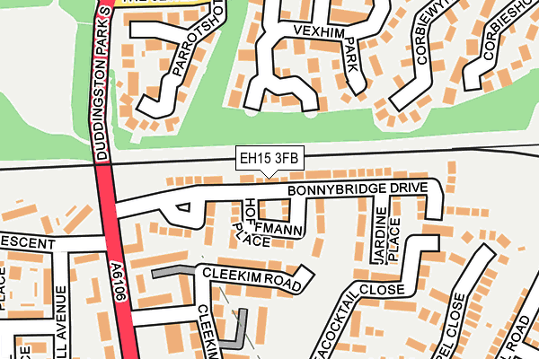 EH15 3FB map - OS OpenMap – Local (Ordnance Survey) EH15 3FB map - OS OpenMap – Local (Ordnance Survey)