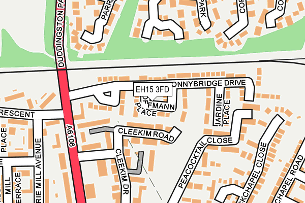 EH15 3FD map - OS OpenMap – Local (Ordnance Survey) EH15 3FD map - OS OpenMap – Local (Ordnance Survey)