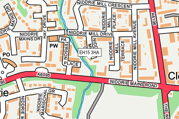 EH15 3HA map - OS OpenMap – Local (Ordnance Survey) EH15 3HA map - OS OpenMap – Local (Ordnance Survey)