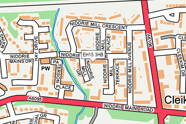 EH15 3HB map - OS OpenMap – Local (Ordnance Survey) EH15 3HB map - OS OpenMap – Local (Ordnance Survey)