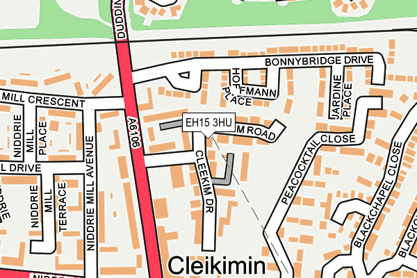 EH15 3HU map - OS OpenMap – Local (Ordnance Survey)