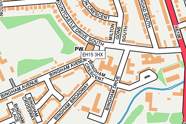 EH15 3HX map - OS OpenMap – Local (Ordnance Survey) EH15 3HX map - OS OpenMap – Local (Ordnance Survey)