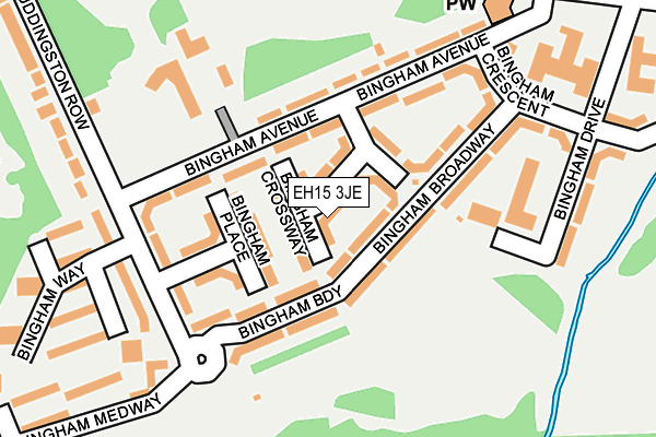 EH15 3JE map - OS OpenMap – Local (Ordnance Survey) EH15 3JE map - OS OpenMap – Local (Ordnance Survey)