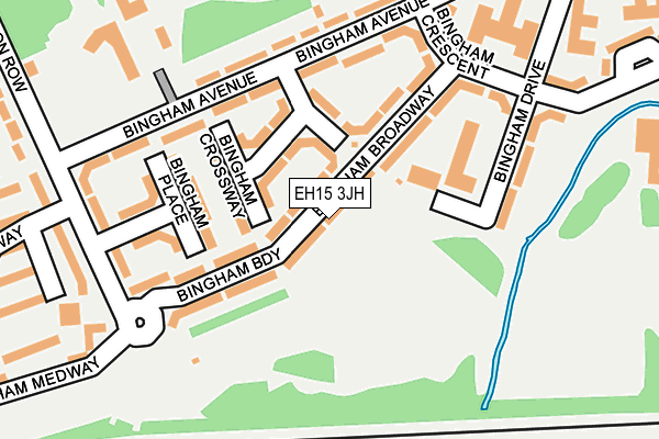EH15 3JH map - OS OpenMap – Local (Ordnance Survey) EH15 3JH map - OS OpenMap – Local (Ordnance Survey)