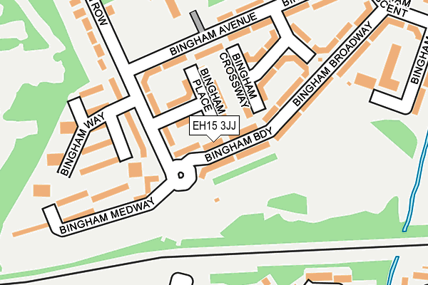 EH15 3JJ map - OS OpenMap – Local (Ordnance Survey) EH15 3JJ map - OS OpenMap – Local (Ordnance Survey)