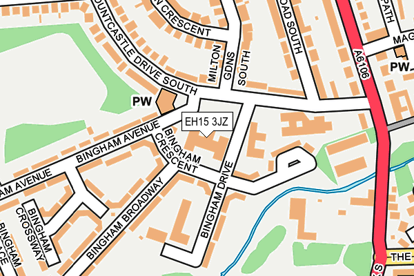 EH15 3JZ map - OS OpenMap – Local (Ordnance Survey) EH15 3JZ map - OS OpenMap – Local (Ordnance Survey)
