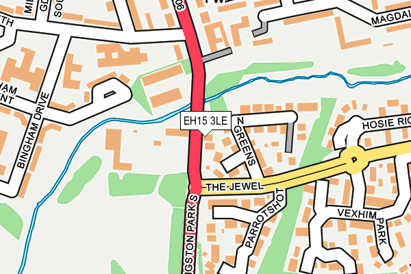 EH15 3LE map - OS OpenMap – Local (Ordnance Survey) EH15 3LE map - OS OpenMap – Local (Ordnance Survey)