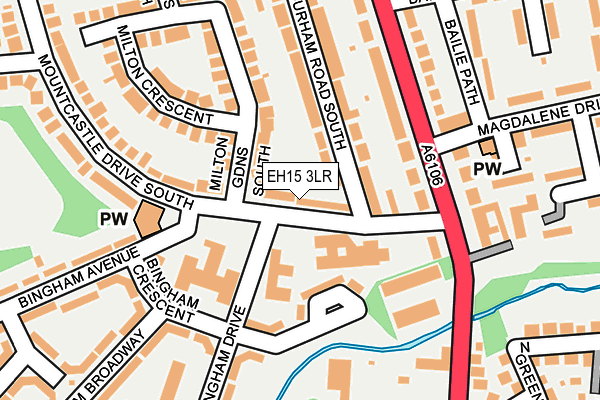 EH15 3LR map - OS OpenMap – Local (Ordnance Survey) EH15 3LR map - OS OpenMap – Local (Ordnance Survey)